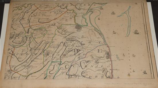 Andrews, Jonathan.A., Drury, Andrew and Herbert, William - A Topographical Map of the County of Kent, 1769,